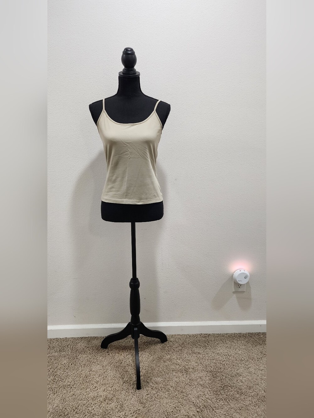 GNW Neutral Beige Tank Top with Thin Straps